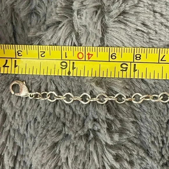 Silver tone petal necklace 17” - Picture 10 of 12